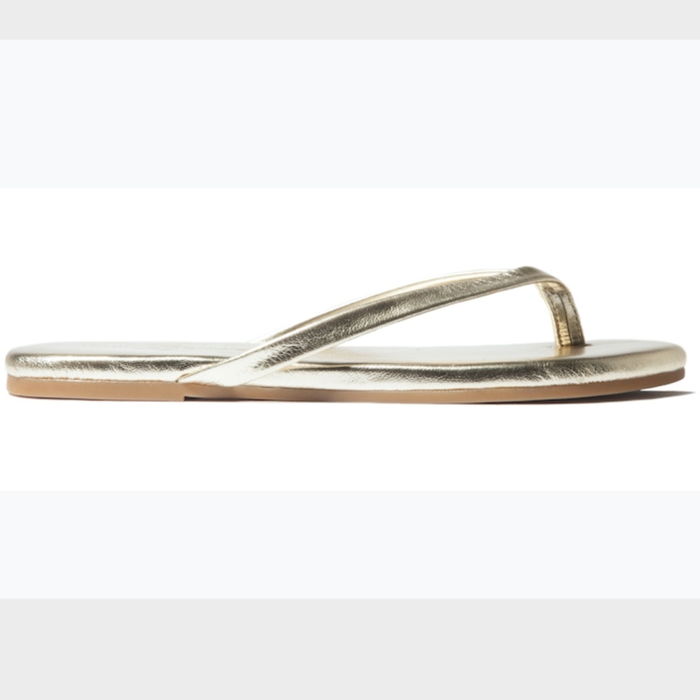 Rivington - Gold Metallic Leather Sandal